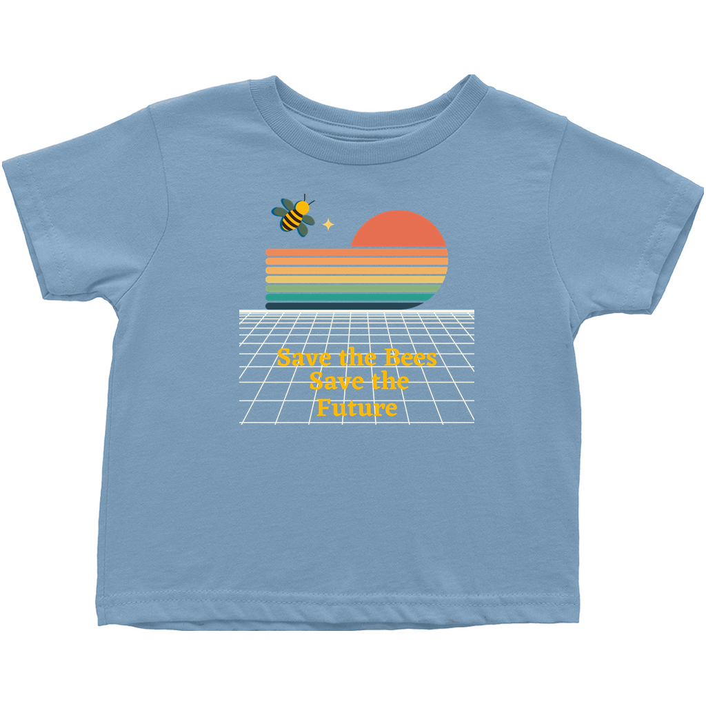 Save the Bees Save the Future Toddler T-Shirt Light Blue Baby & Toddler Tops apparel