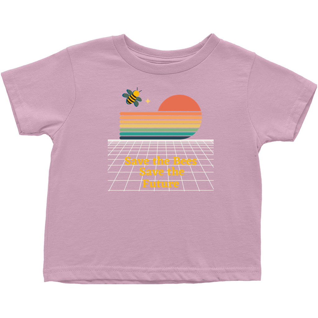 Save the Bees Save the Future Toddler T-Shirt Pink Baby & Toddler Tops apparel