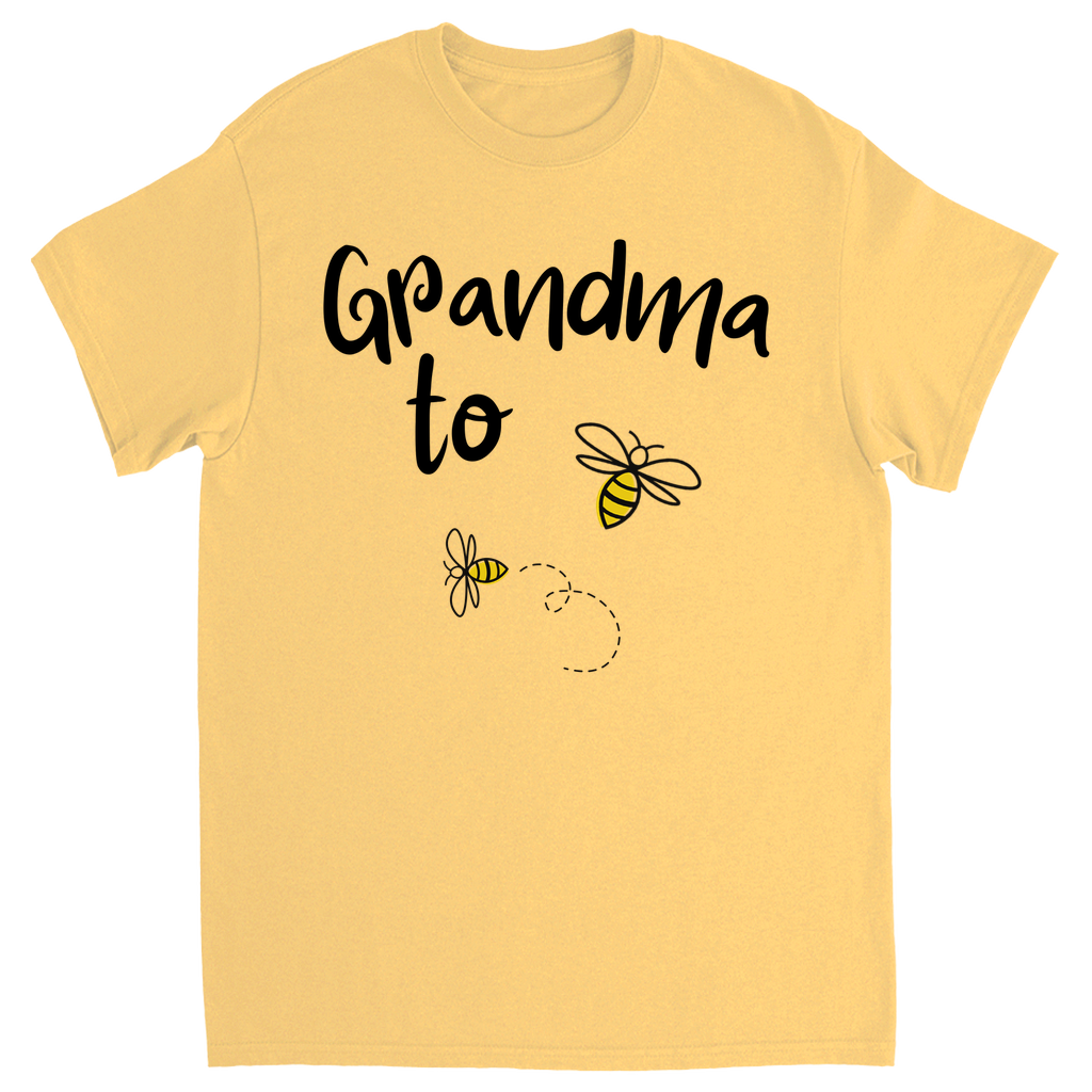 Grandma to Bee Unisex Adult T-Shirt Yellow Haze