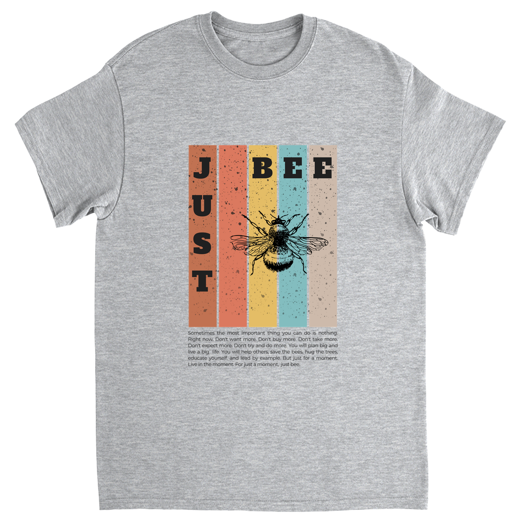 Just Bee Unisex Adult T-Shirt Sport Grey Shirts & Tops