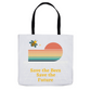 Save the Bees Save the Future Tote Bag 16x16 inch Shopping Totes bee tote bag gift for bee lover gifts original art tote bag totes zero waste bag