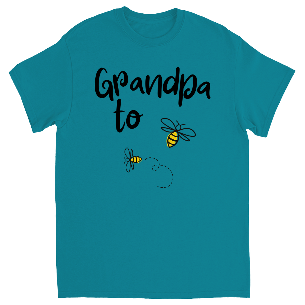 Grandpa to Bee Unisex Adult T-Shirt Tropical Blue