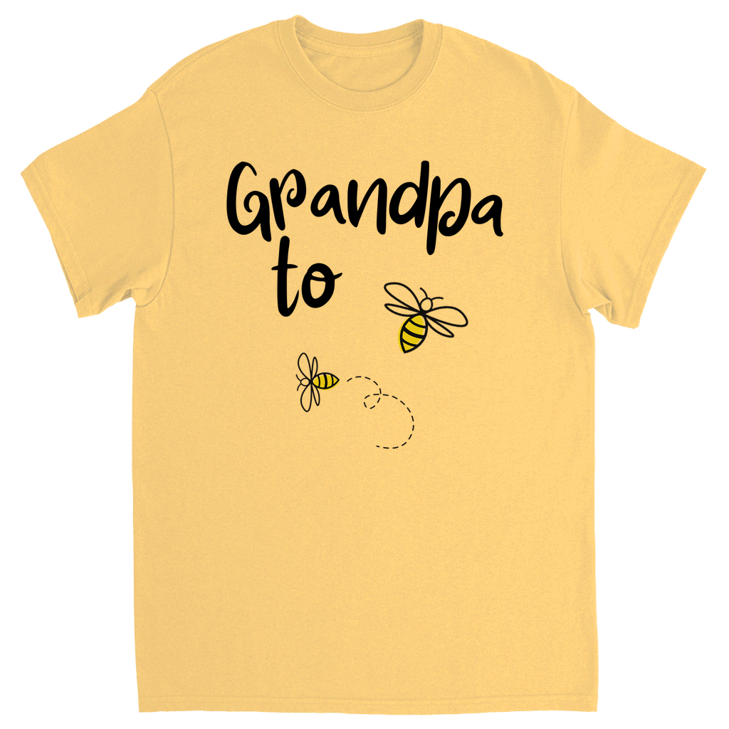 Grandpa to Bee Unisex Adult T-Shirt Yellow Haze