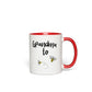 Grandma to Bee Accent Mug 11 oz White with Red Accents Coffee & Tea Cups gifts
