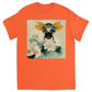 Vintage Japanese Paper Flying Bee Unisex Adult T-Shirt Orange Shirts & Tops apparel Vintage Japanese Paper Flying Bee