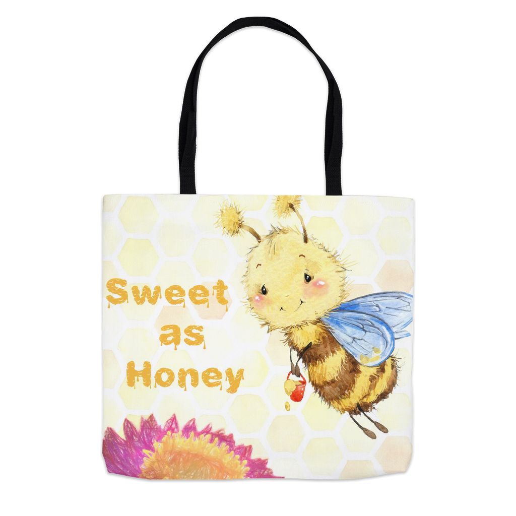 Pastel Sweet as Honey Tote Bag Shopping Totes bee tote bag gift for bee lover gifts original art tote bag totes zero waste bag