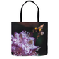 Violet Landing Tote Bag 18x18 inch Shopping Totes bee tote bag gift for bee lover gifts original art tote bag totes zero waste bag
