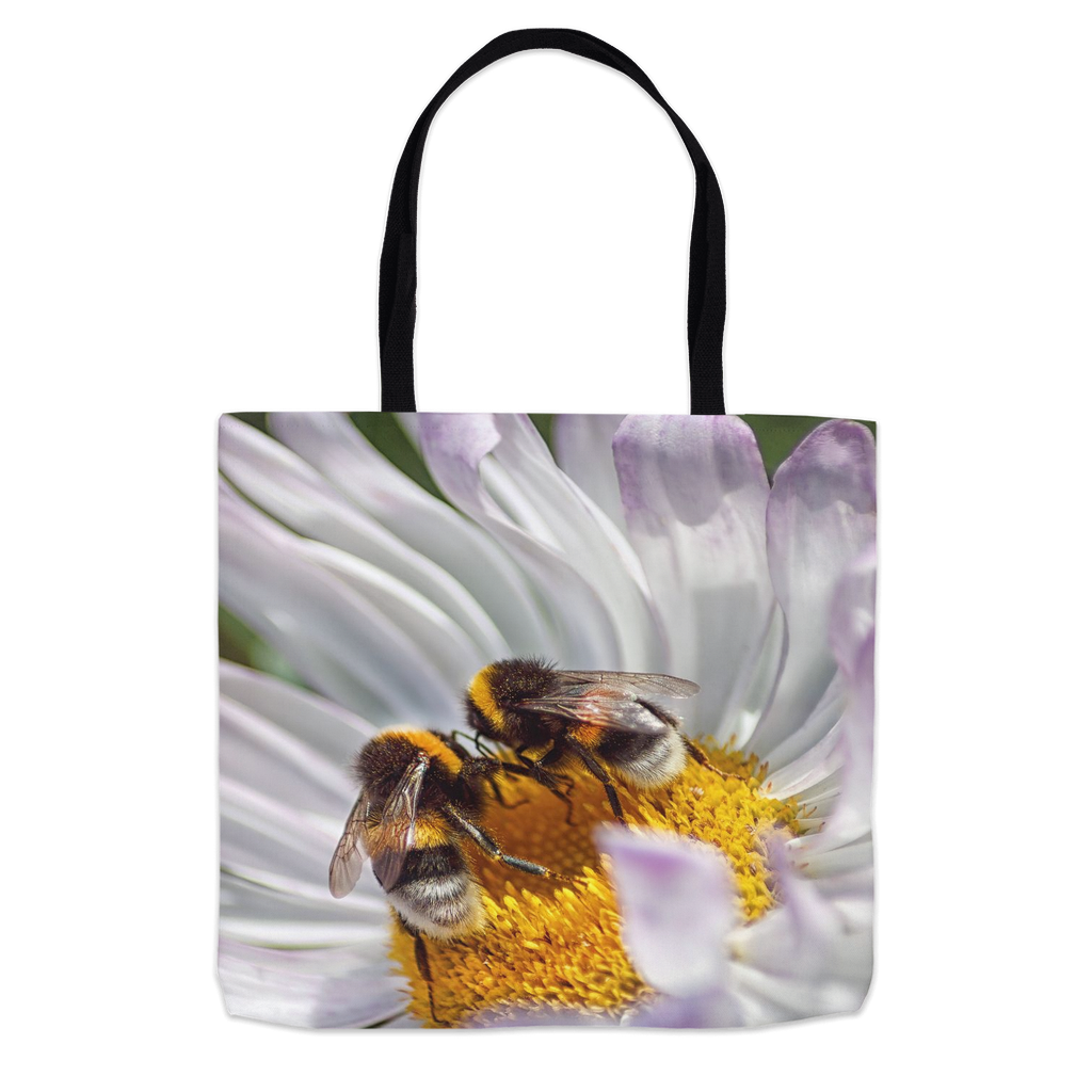 Bees Conspiring Tote Bag 16x16 inch Shopping Totes bee tote bag gift for bee lover gifts original art tote bag totes zero waste bag