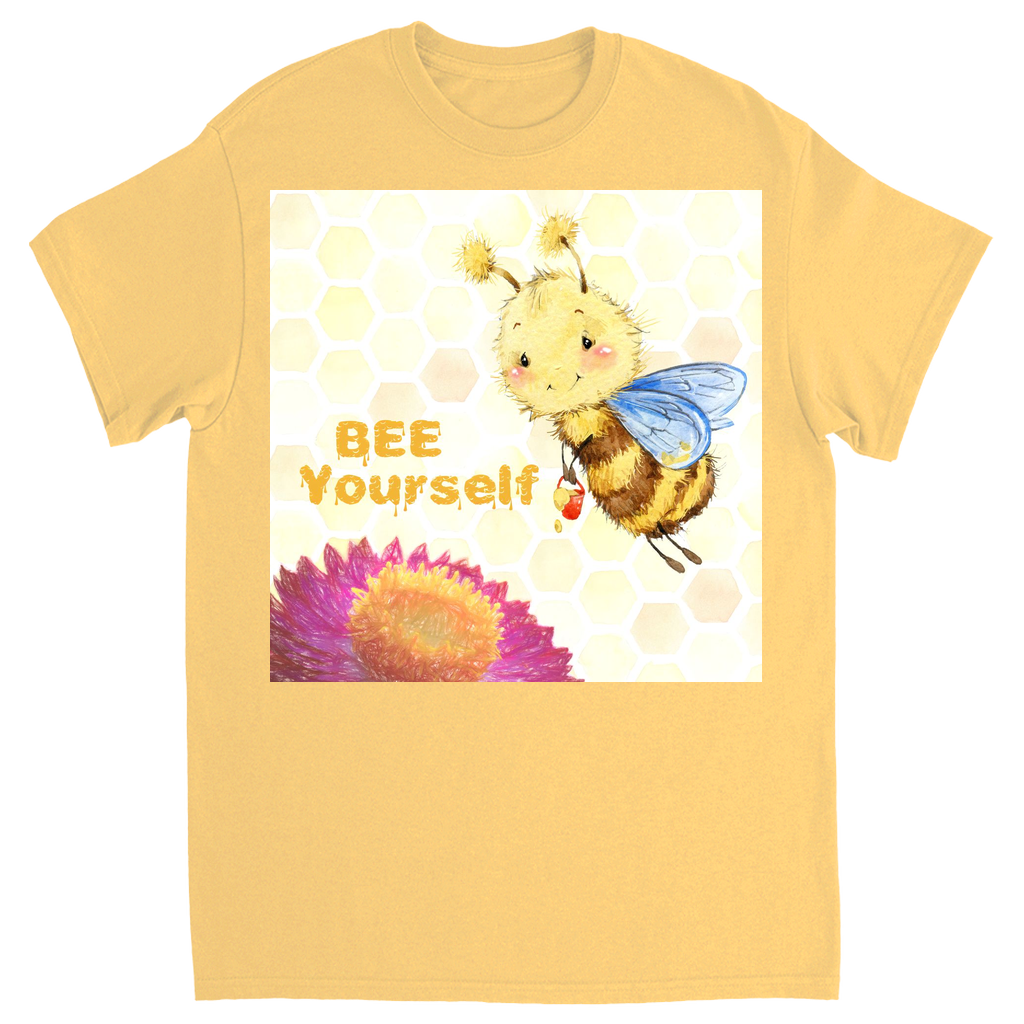 Pastel Bee Yourself Unisex Adult T-Shirt Yellow Haze Shirts & Tops apparel