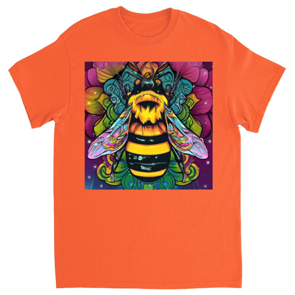 Psychic Bee Unisex Adult T-Shirt Orange Shirts & Tops apparel Psychic Bee