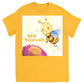 Pastel Bee Yourself Unisex Adult T-Shirt Gold Shirts & Tops apparel