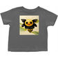 Smiling Paper Bee Toddler T-Shirt Charcoal Baby & Toddler Tops apparel Smiling Paper Bee