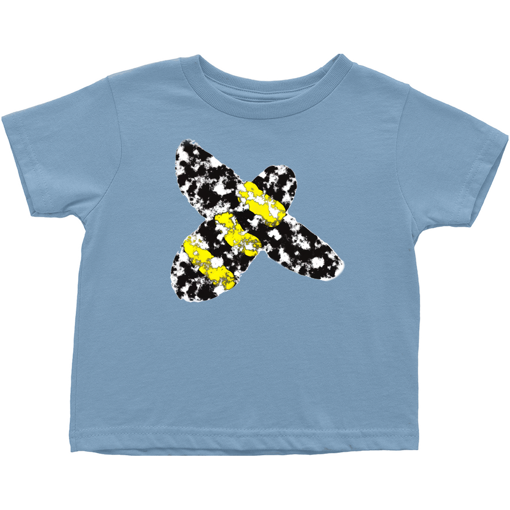 Graphic Bee Toddler T-Shirt Light Blue Baby & Toddler Tops apparel