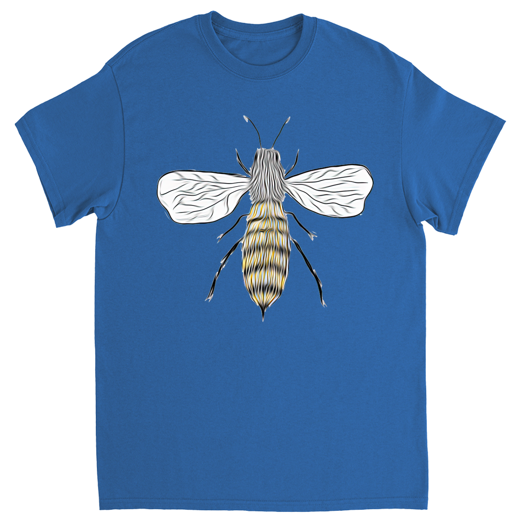 Furry Pet Bee Unisex Adult T-Shirt Royal Shirts & Tops apparel