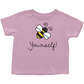 Bee Yourself Toddler T-Shirt Pink Baby & Toddler Tops apparel