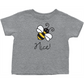 Bee Nice Toddler T-Shirt Heather Grey Baby & Toddler Tops apparel