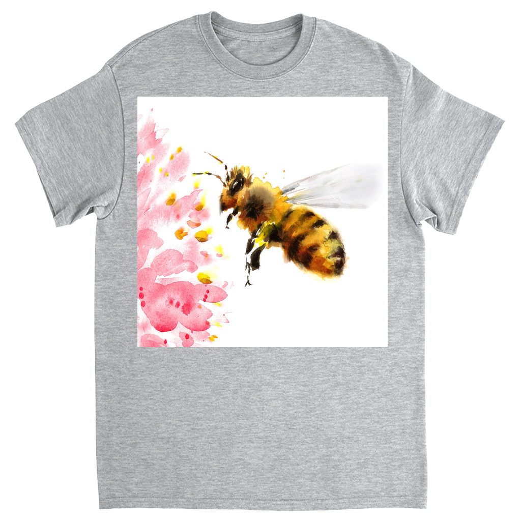 Rustic Bee Gathering Unisex Adult T-Shirt Sport Grey Shirts & Tops apparel