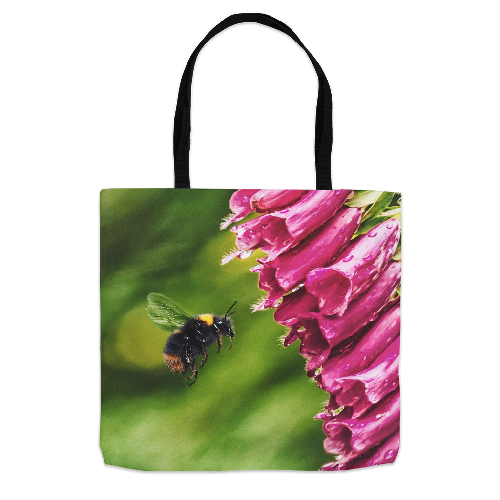 Bees & Bells Tote Bag Shopping Totes bee tote bag gift for bee lover gifts original art tote bag totes zero waste bag