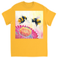 Cheerful Bees Unisex Adult T-Shirt Gold Shirts & Tops apparel