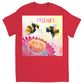 Cheerful Friends Unisex Adult T-Shirt Red Shirts & Tops apparel