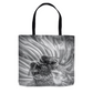 Black & White Bees on Flower Tote Bag Shopping Totes bee tote bag gift for bee lover gifts original art tote bag totes zero waste bag