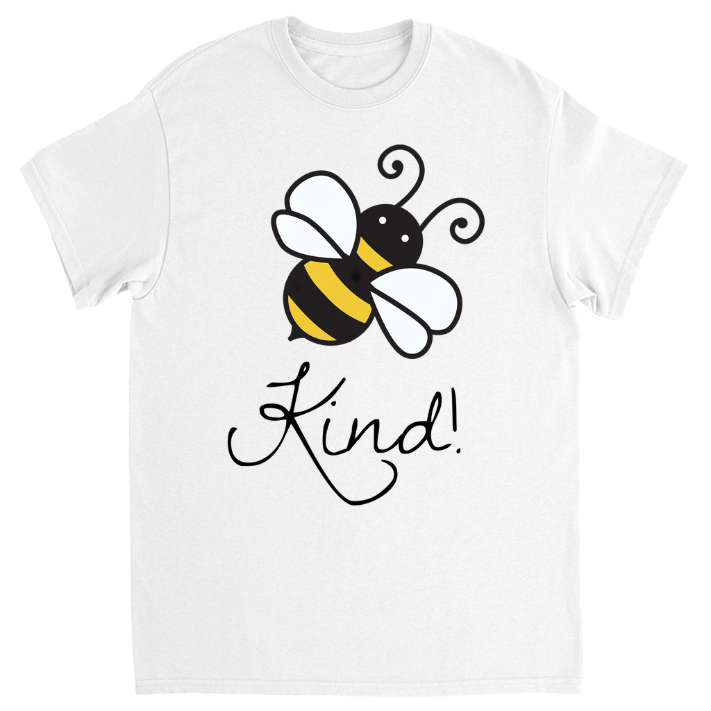 Bee Kind Unisex Adult T-Shirt White Shirts & Tops apparel