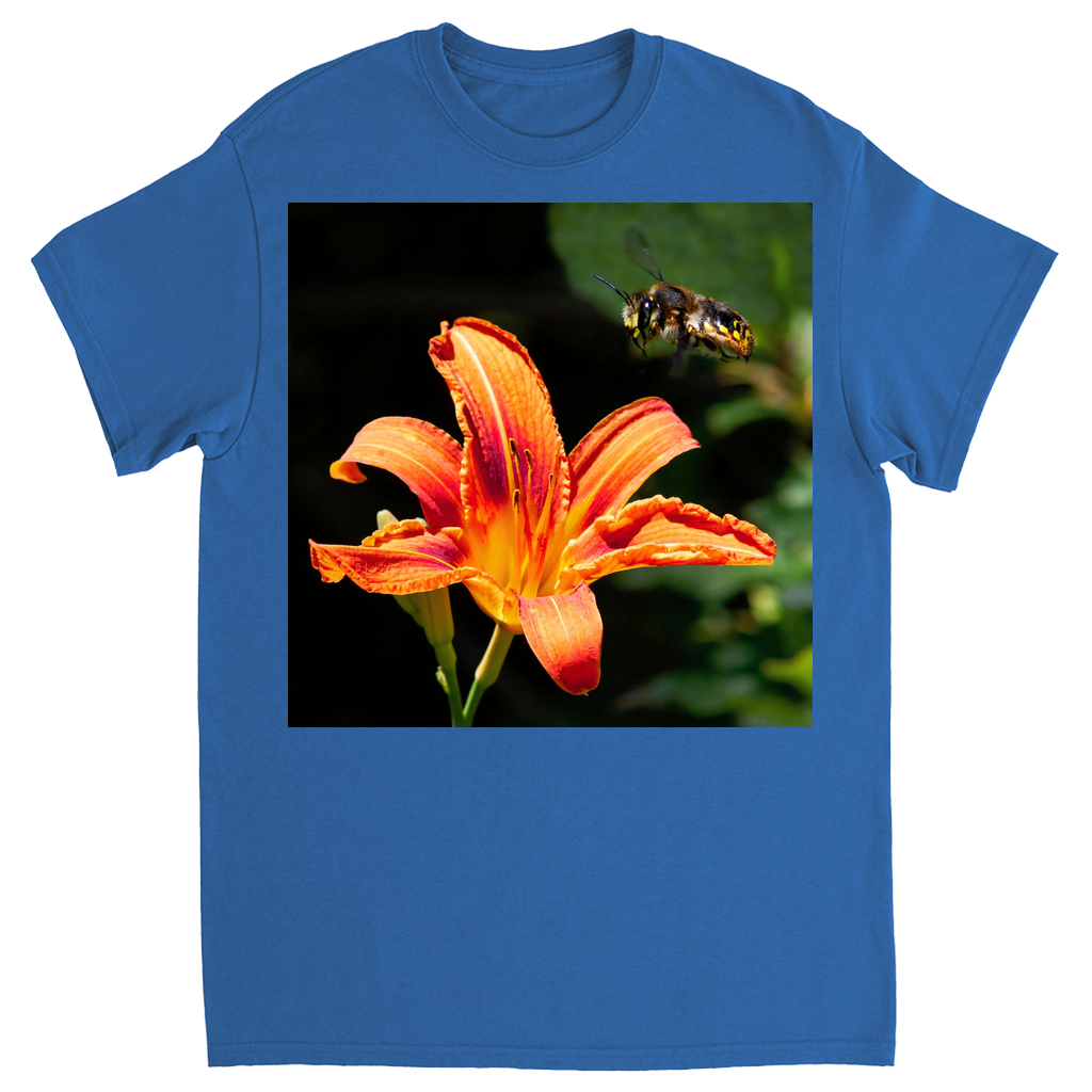 Orange Crush Bee Unisex Adult T-Shirt Royal Shirts & Tops apparel