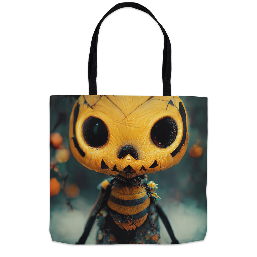 Trick or Treat Bee Halloween Tote Bag Shopping Totes bee tote bag gift for bee lover halloween original art tote bag totes zero waste bag