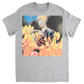 Watercolor Bee Sipping Unisex Adult T-Shirt Sport Grey Shirts & Tops apparel