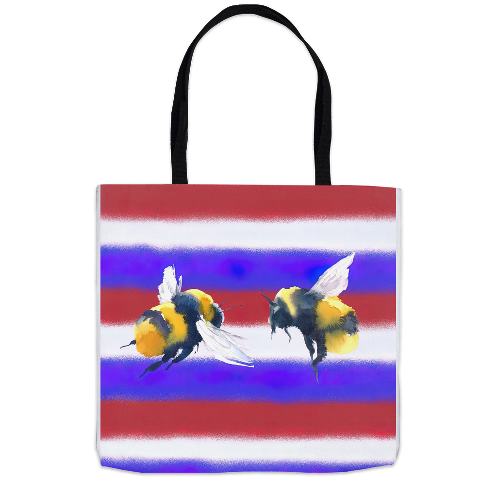American Bees Tote Bag Shopping Totes bee tote bag gift for bee lover gifts original art tote bag totes zero waste bag