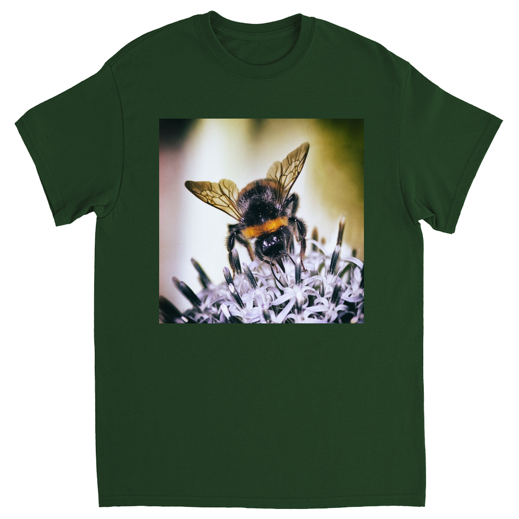 Top of the Dangerous World Bee T-Shirt Forest Green