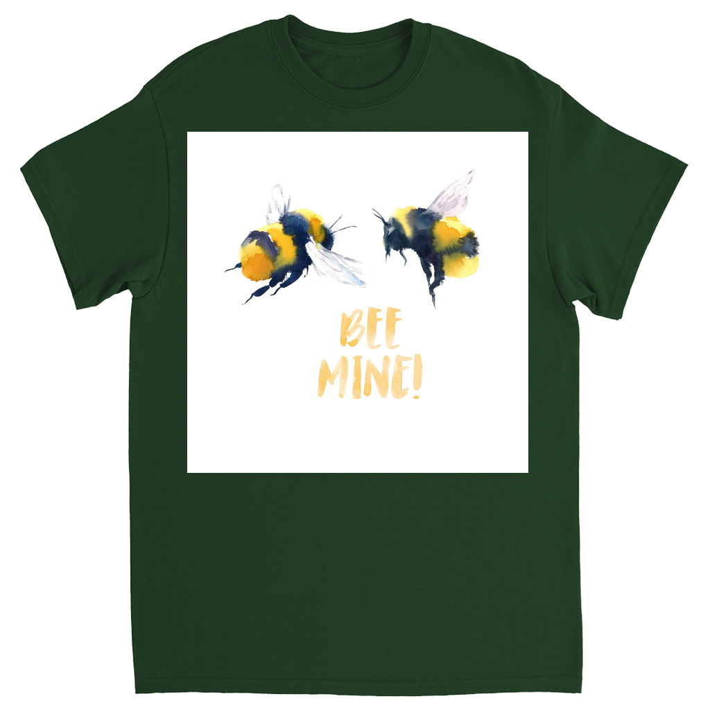 Rustic Bee Mine Unisex Adult T-Shirt Forest Green Shirts & Tops