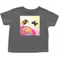Cheerful Bees Toddler T-Shirt Charcoal Baby & Toddler Tops apparel