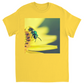 Green Bee Yellow Flower Unisex Adult T-Shirt Daisy Shirts & Tops apparel Green Bee Yellow Flower