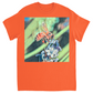Delicate Job Painted Bee Unisex Adult T-Shirt Orange Shirts & Tops apparel
