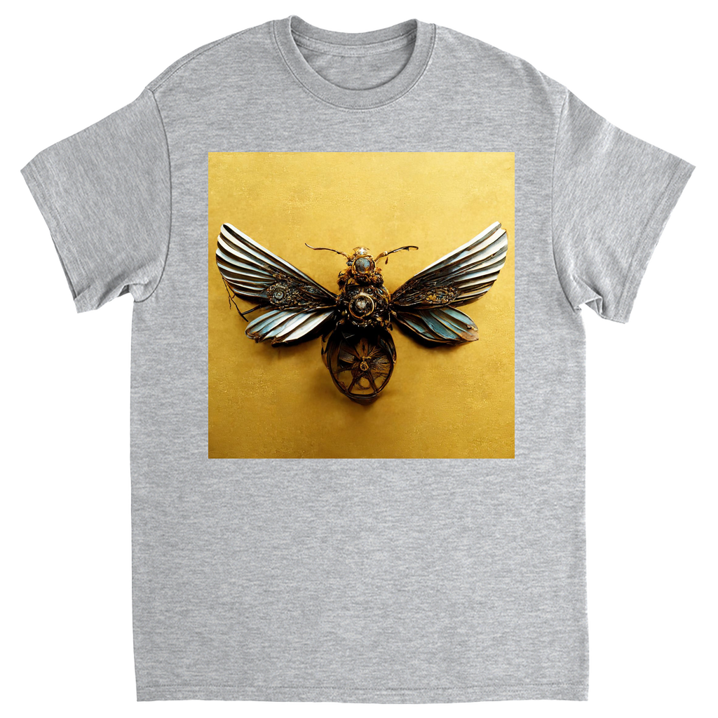 Vintage Metal Bee Unisex Adult T-Shirt Sport Grey Shirts & Tops apparel Steampunk Jewelry Bee