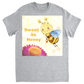 Pastel Sweet as Honey Unisex Adult T-Shirt Sport Grey Shirts & Tops apparel