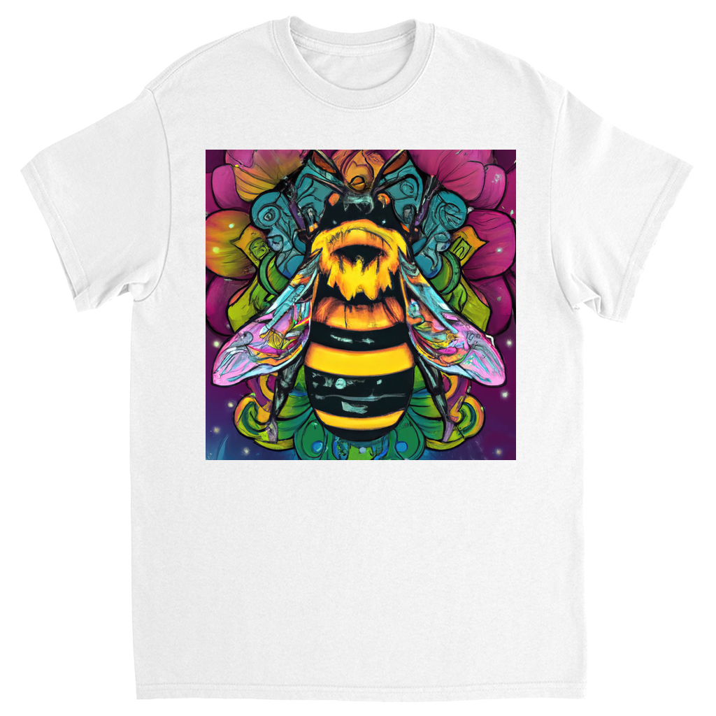 Psychic Bee Unisex Adult T-Shirt White Shirts & Tops apparel Psychic Bee