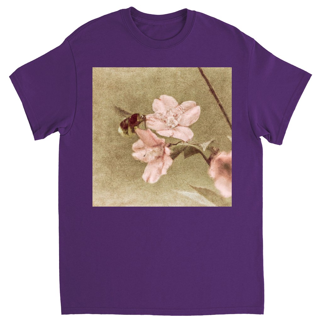 Before Dawn Bee Unisex Adult T-Shirt Purple Shirts & Tops apparel Before Dawn Bee