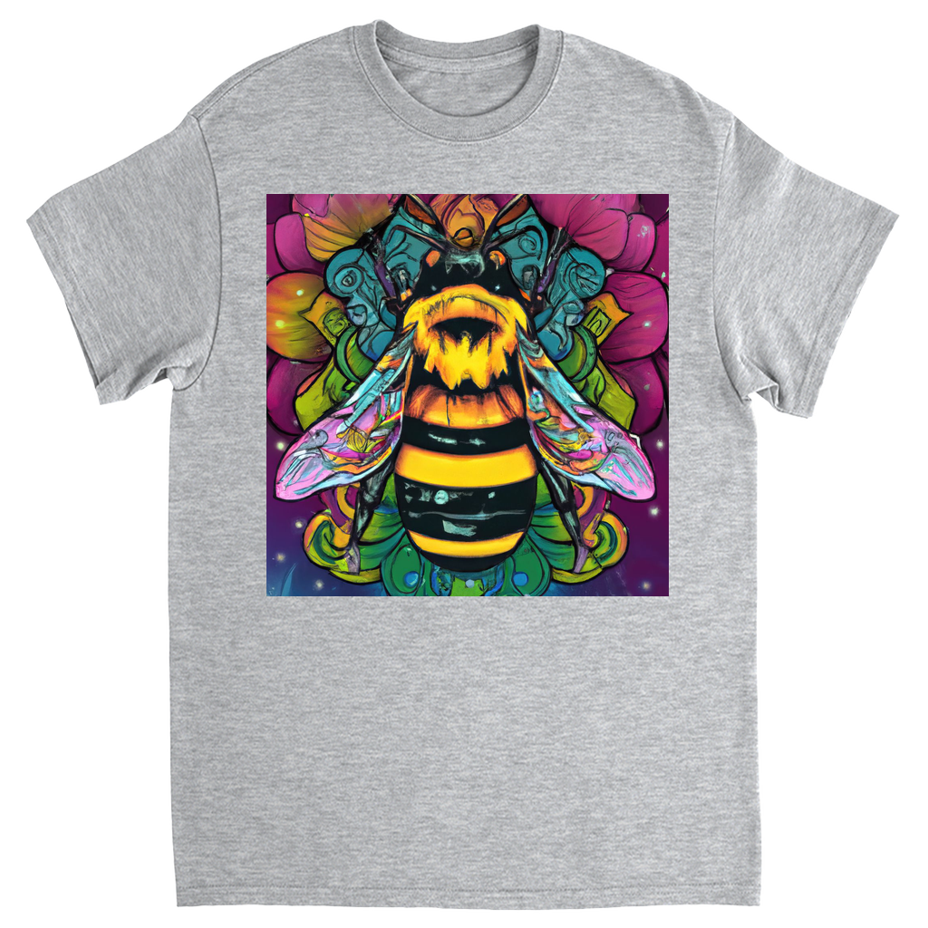 Psychic Bee Unisex Adult T-Shirt Sport Grey Shirts & Tops apparel Psychic Bee