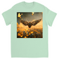 Metal Flying Steampunk Bee Unisex Adult T-Shirt Mint Shirts & Tops apparel Metal Flying Steampunk Bee