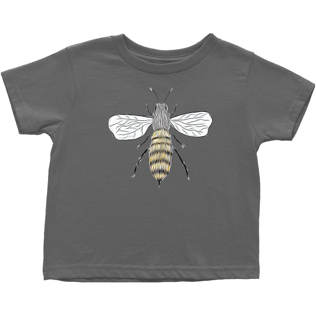 Furry Pet Bee Toddler T-Shirt Charcoal Baby & Toddler Tops apparel