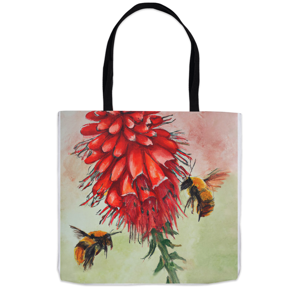 Sharing the Love Tote Bag Shopping Totes bee tote bag gift for bee lover original art tote bag Sharing the Love totes zero waste bag