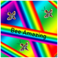 Bee Amazing Rainbow Poster 20x20 inch 500044 - Home & Garden > Decor > Artwork > Posters, Prints, & Visual Artwork Bee Amazing Rainbow Poster Prints