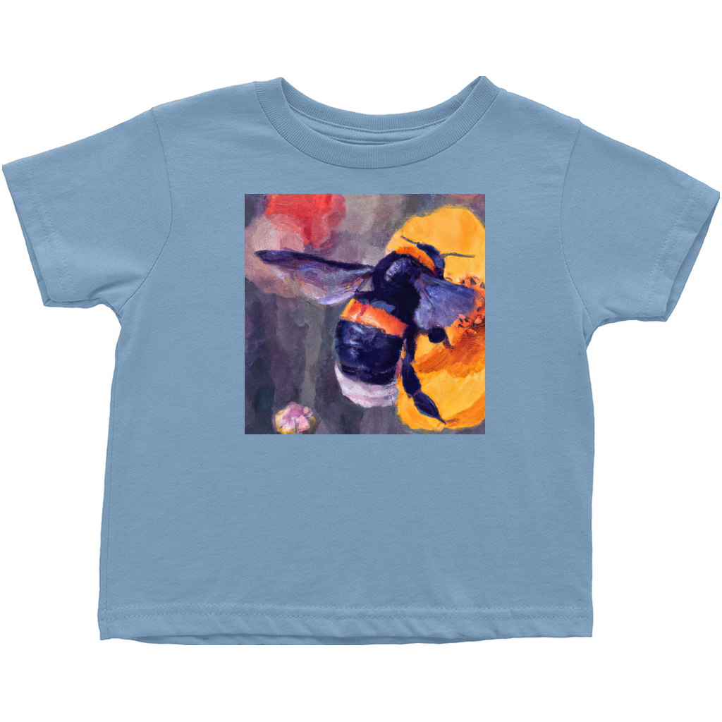 Color Bee 5 Toddler T-Shirt Light Blue Baby & Toddler Tops apparel Color Bee 5