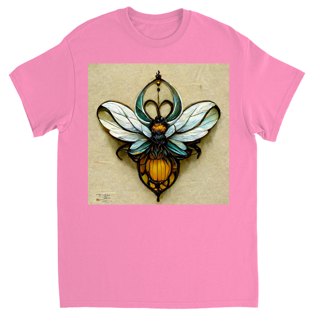 Blue Art Nouveau Bee T-Shirt Azalea Shirts & Tops apparel Blue Art Nouveau Bee