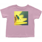 Green Bee Yellow Flower Toddler T-Shirt Pink Baby & Toddler Tops apparel Green Bee Yellow Flower