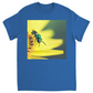 Green Bee Yellow Flower Unisex Adult T-Shirt Royal Shirts & Tops apparel Green Bee Yellow Flower
