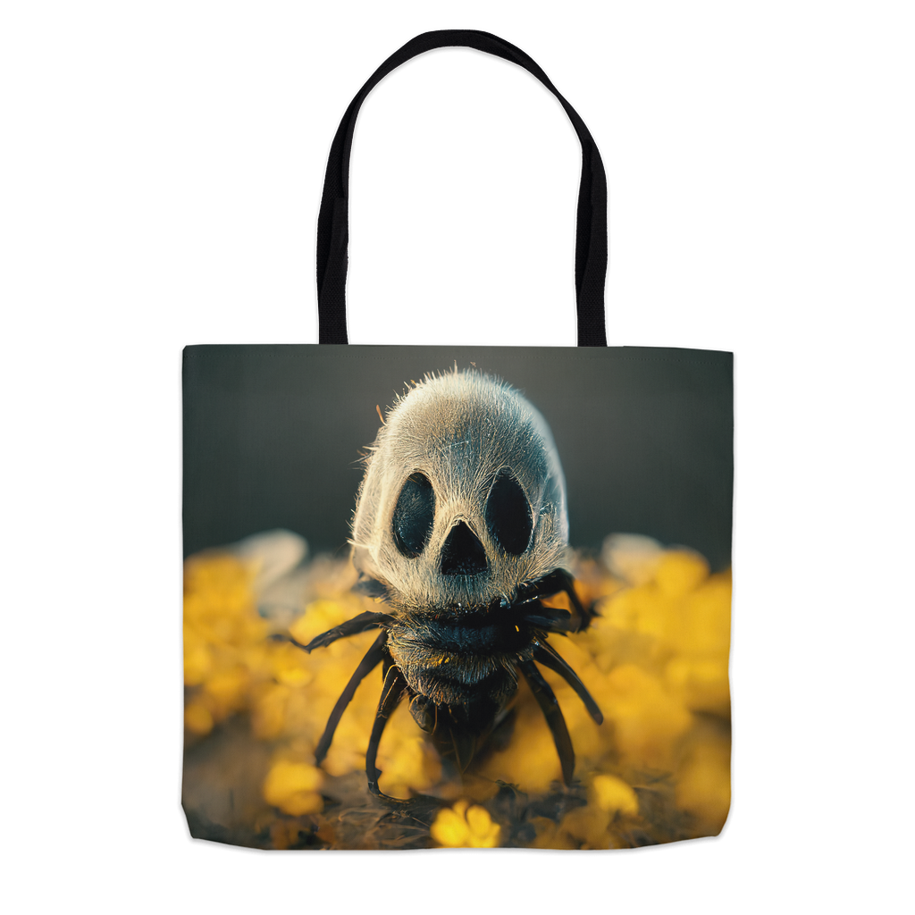 Ghostly Bee Halloween Tote Bag 13x13 inch Shopping Totes bee tote bag gift for bee lover halloween original art tote bag totes zero waste bag