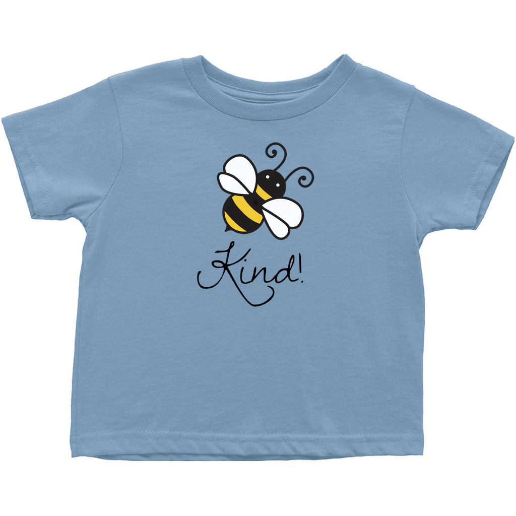 Bee Kind Toddler T-Shirt Light Blue Baby & Toddler Tops apparel